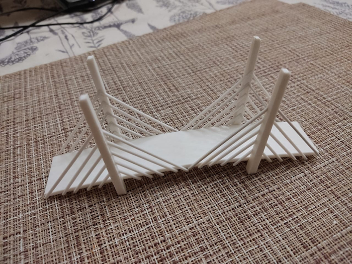 Архангельский мост, распечатанный на 3D-принтере