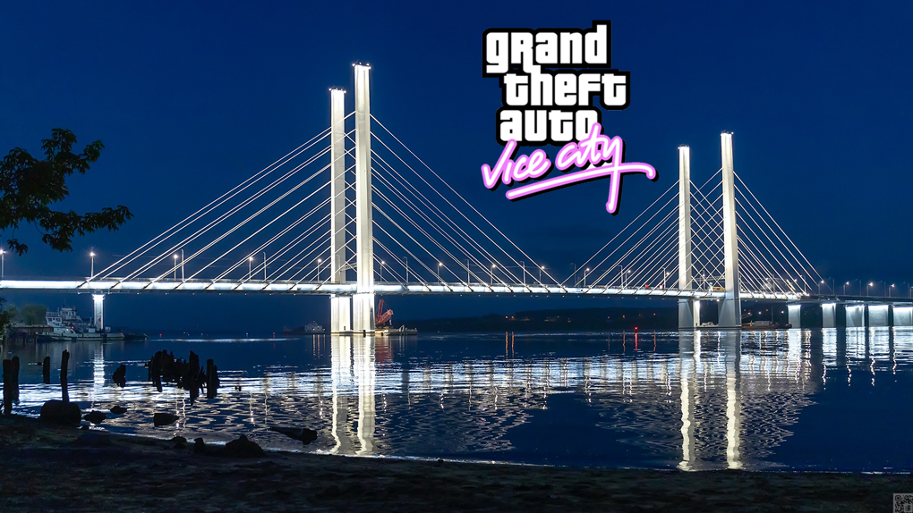 Архангельский мост Vice City. Фото: Вадим Жуков Мост Vice City