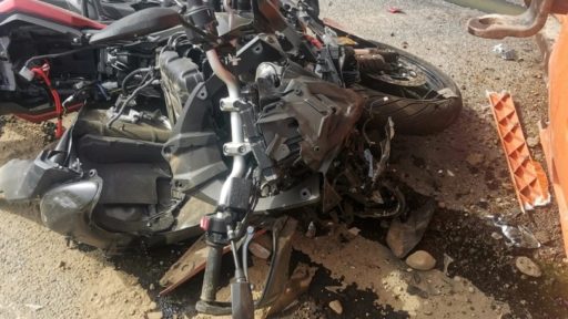 Мотоцикл после ДТП