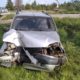 Нива после встречи со столбом