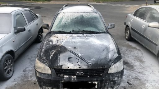 Приора после пожара