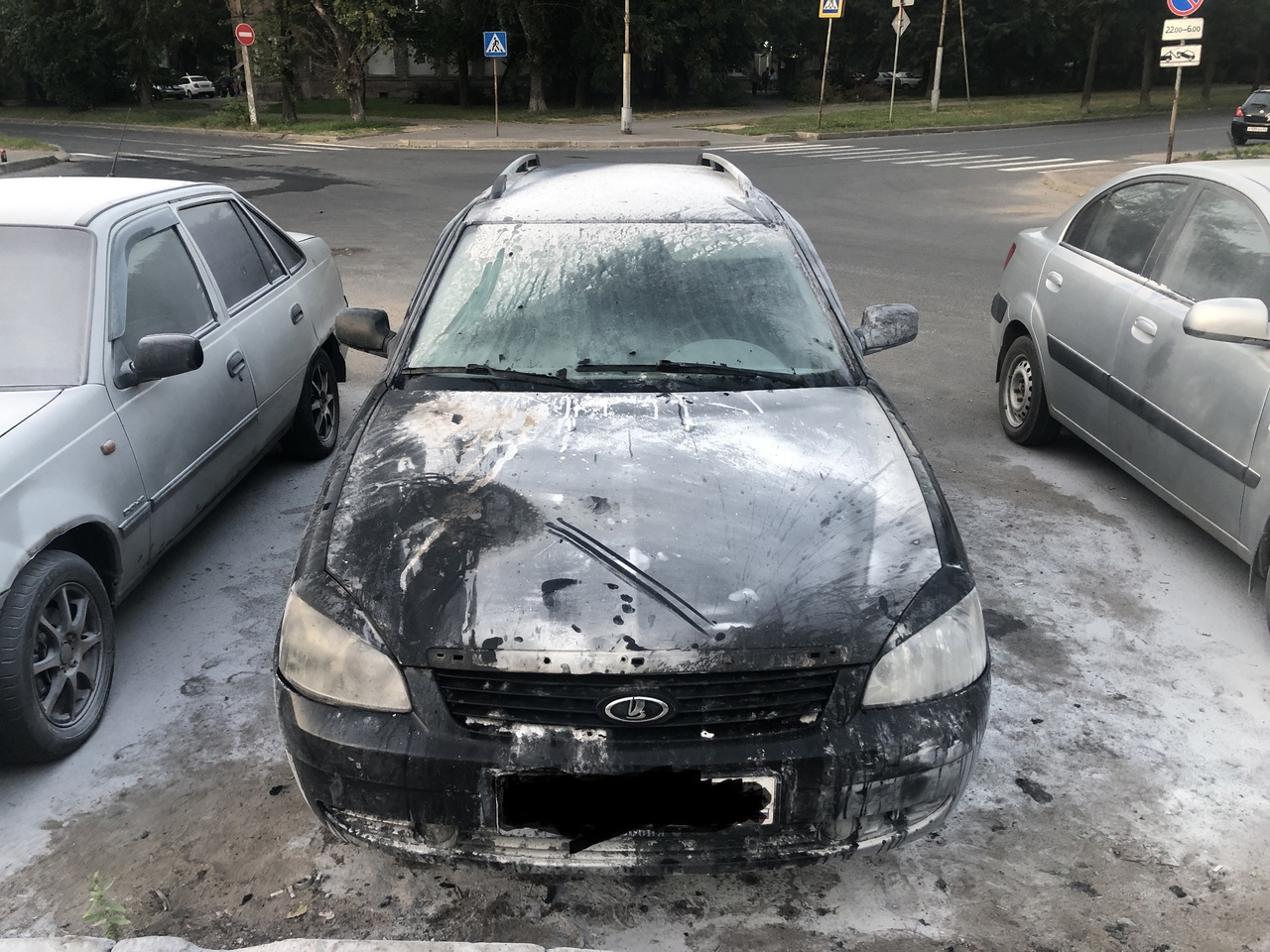 Приора после пожара Приора после пожара
