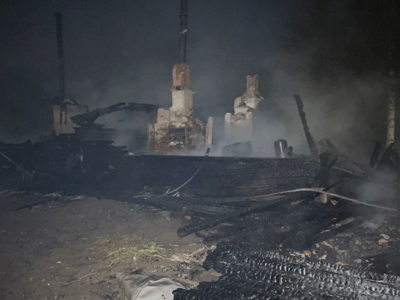 Пожар в деревне Курилово Пожар в деревне Курилово