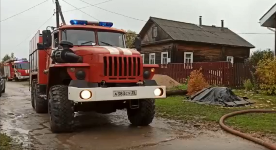 Пожарные на месте Пожарные на месте