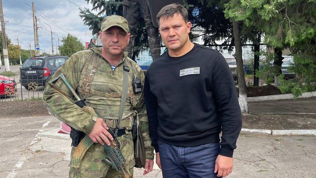 Сергей Воропанов с рабочей поездкой в ЛНР Сергей Воропанов с рабочей поездкой в ЛНР