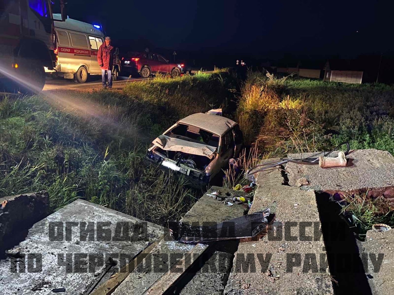 ВАЗ в кювете ВАЗ в кювете