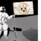 масонский флаг на луне 1969
