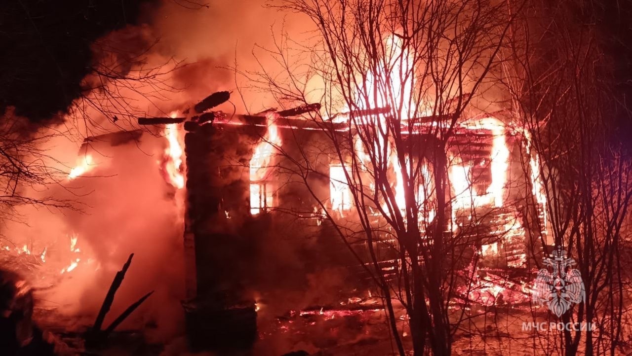 Пожар в Тарногском округе