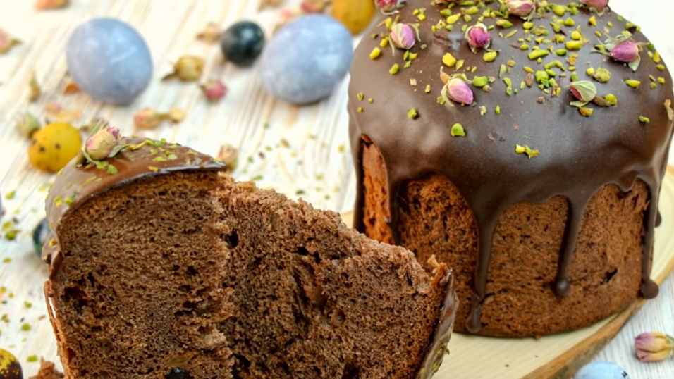 шоколадный кулич шоколадный кулич