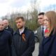 Дмитрий Горбачев (в центре) у будущего индустриального парка