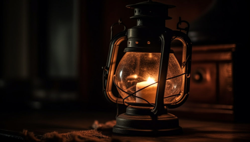 antique-lantern-glowing-with-old-fashioned-kerosene-flame-generated-by-ai antique-lantern-glowing-with-old-fashioned-kerosene-flame-generated-by-ai