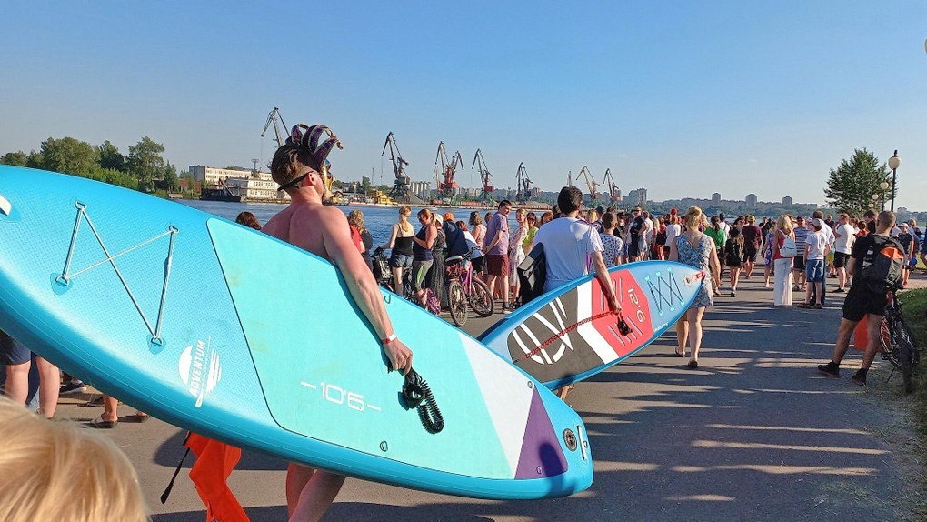 Фестиваль SUP-серфинга в Череповце, 2022 год