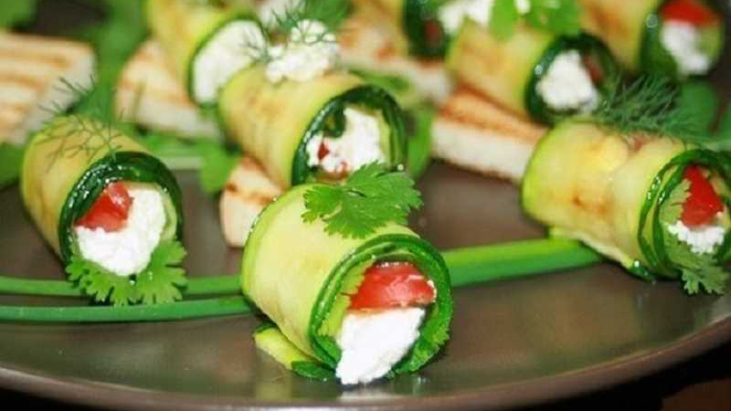 рулетики из цукини рулетики из цукини