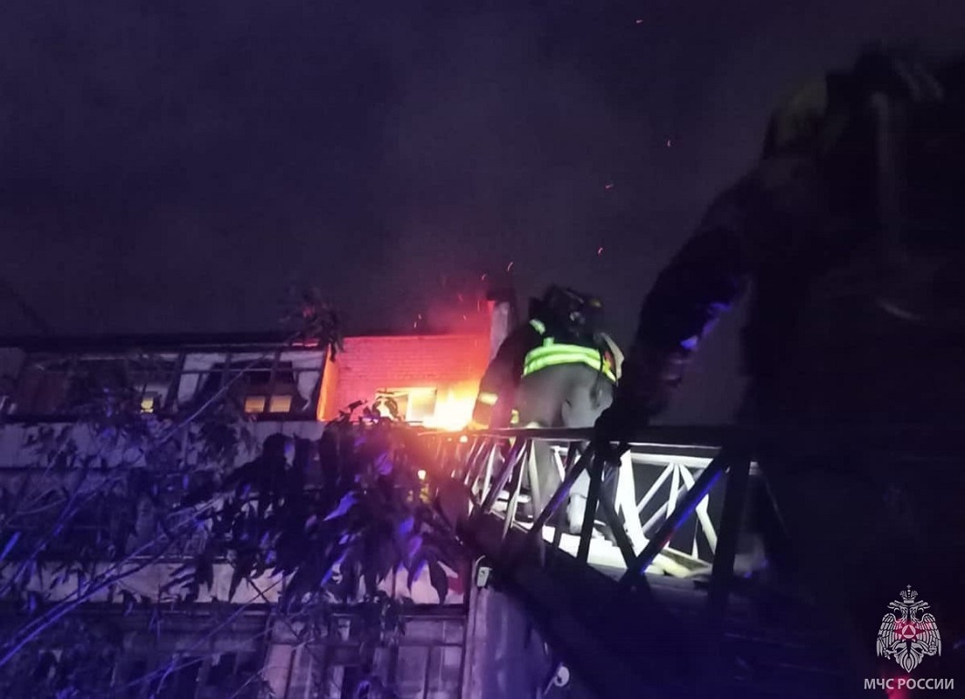 Пожар на проспекте Победы
