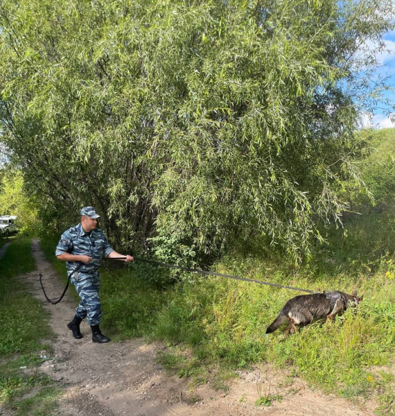 Полицейский с собакой Полицейский с собакой