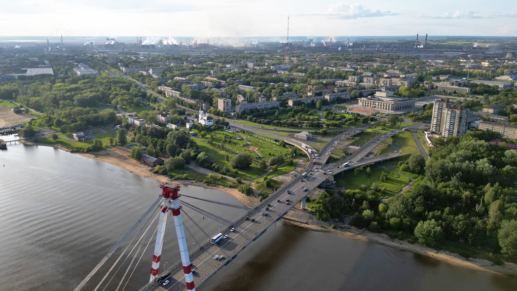 Череповец, вид на завод Череповец, вид на завод
