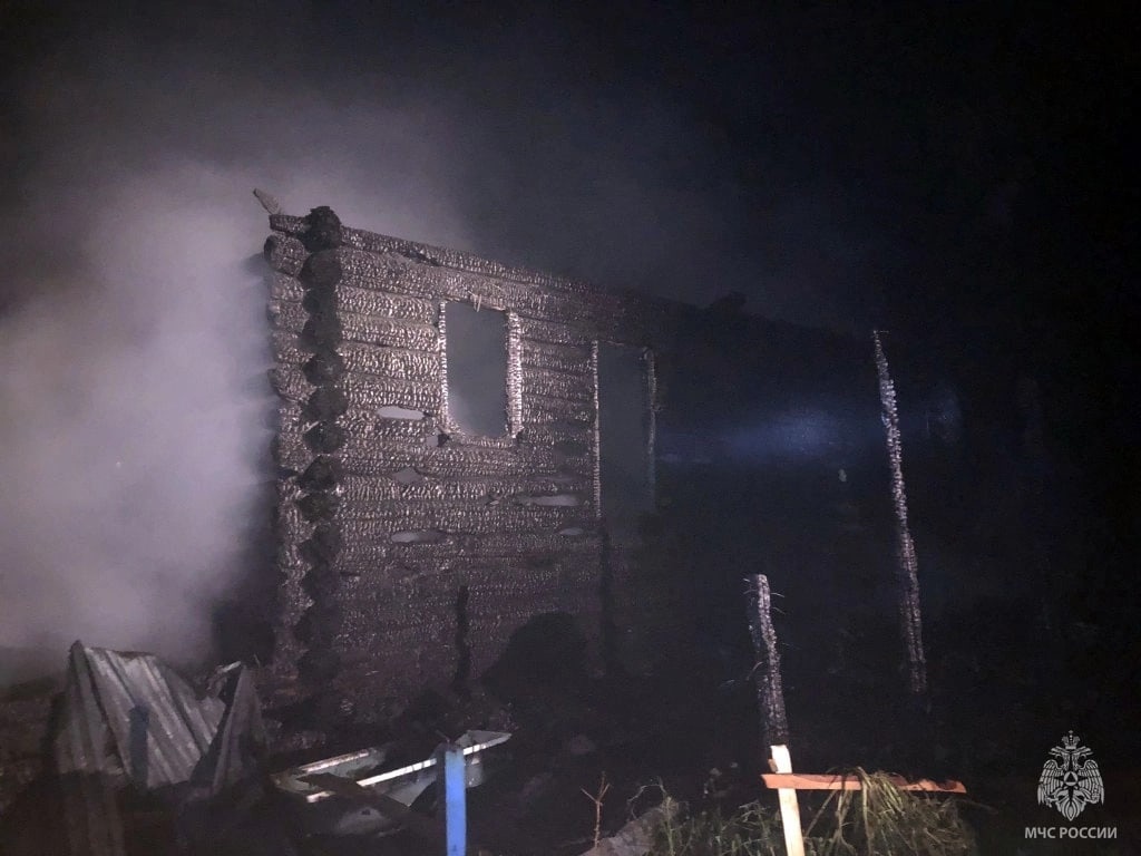 Последстия пожара в деревне Крутец