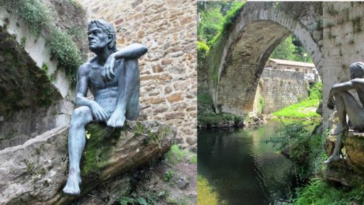 памятник человеку-рыбе в Льерганес