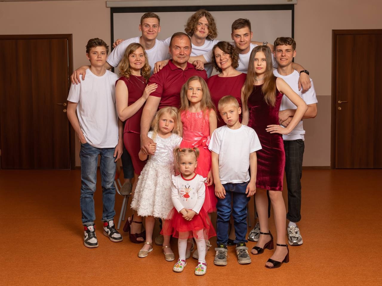 Анна Пытькова с семьей