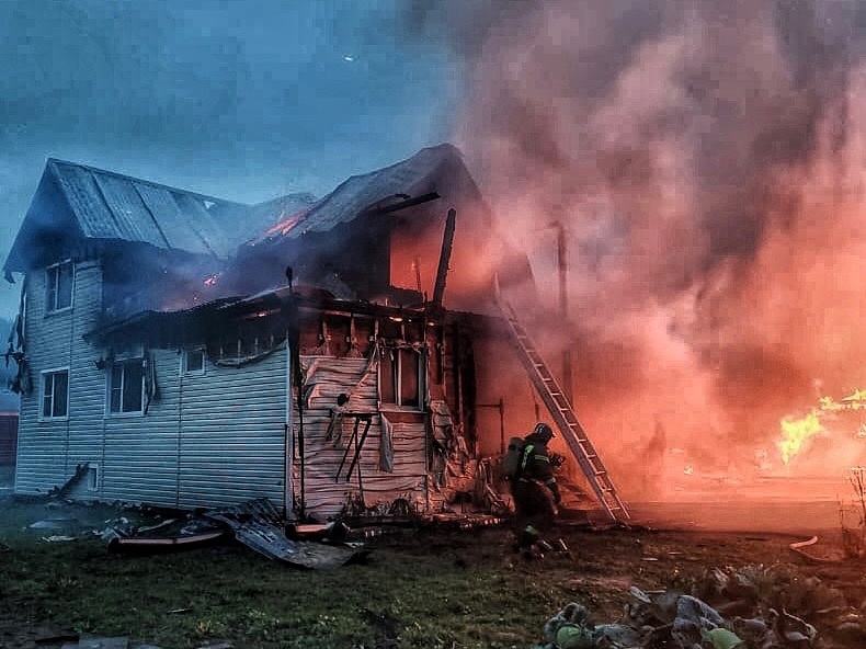 Пожар в Верховажье