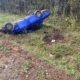 ВАЗ вылетел в кювет и перевернулся