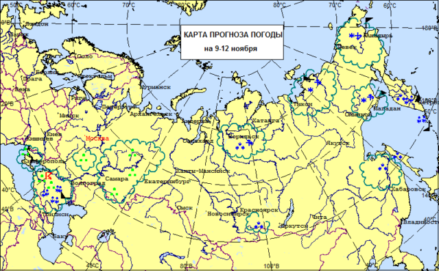 Карта осадков самарский