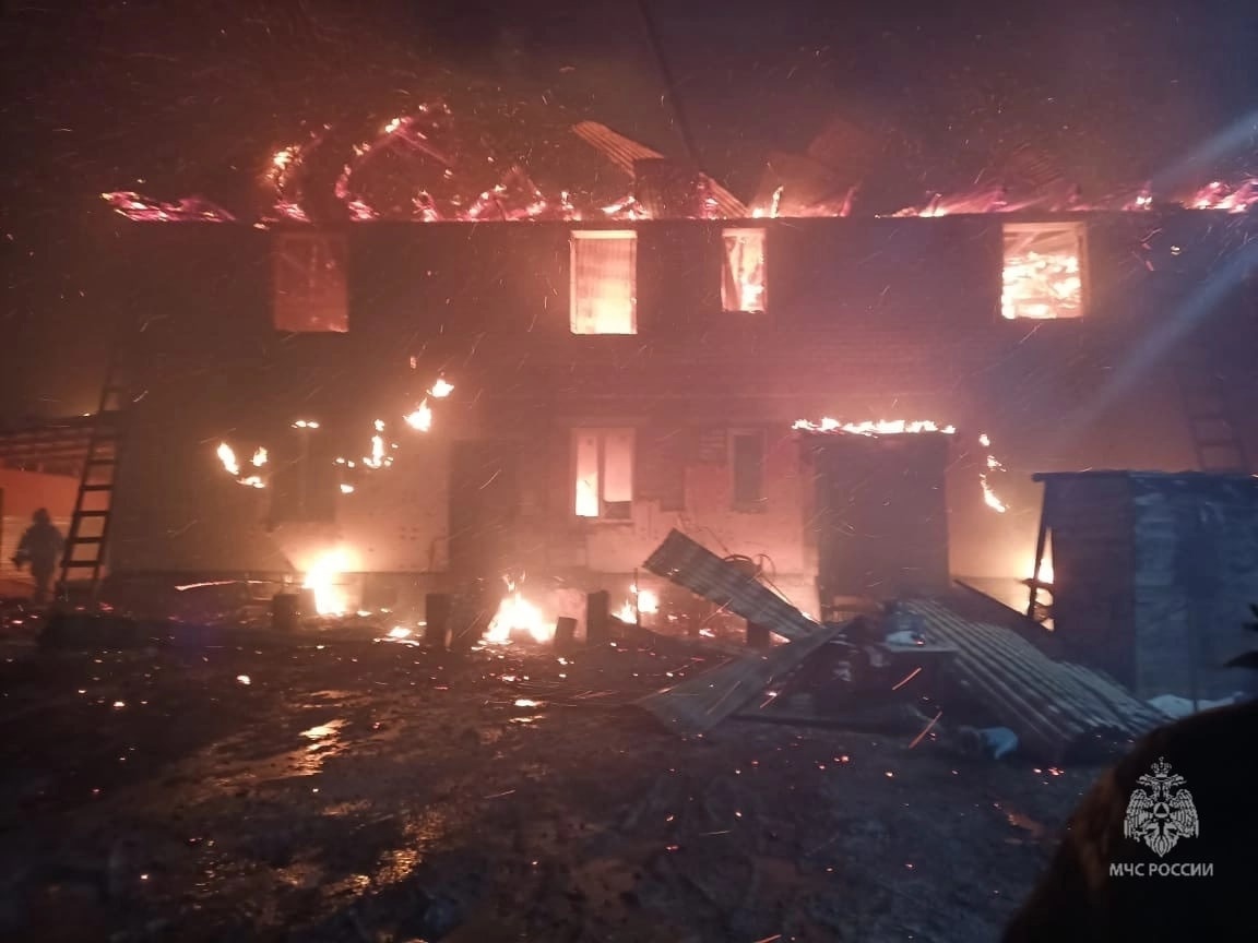 Пожар в Грибково