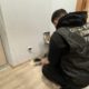 Следователь осматривает место убийства