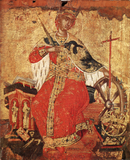 Святая Екатерина (икона XVII века)