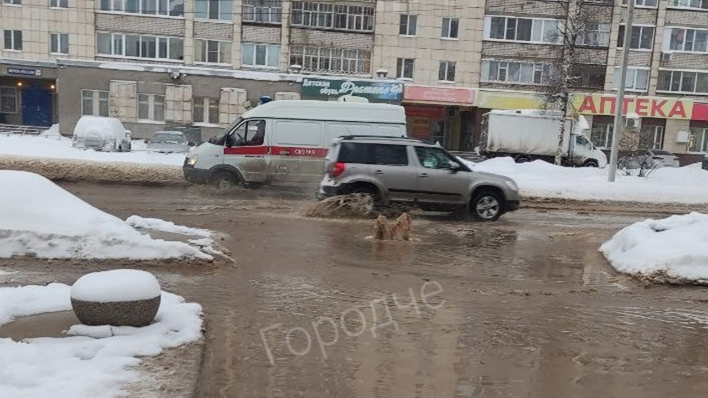 Череповец затопило в Заречье