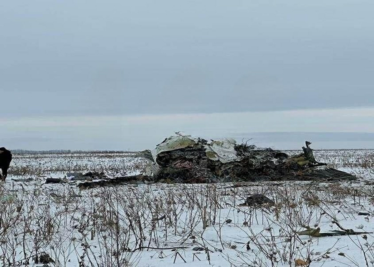 Ил-76 упал в Белгородской области