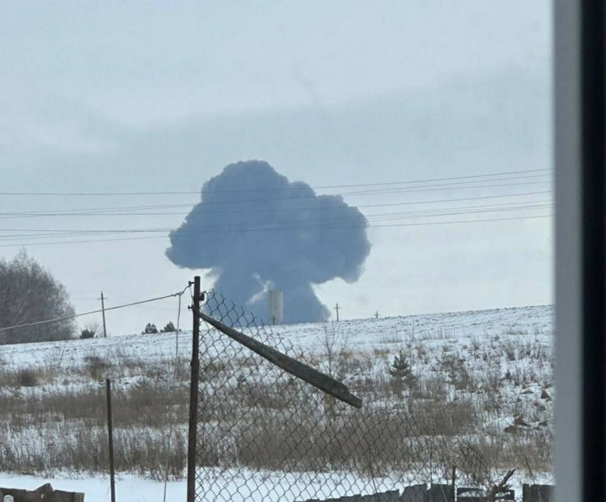 Ил-76 упал в Белгородской области