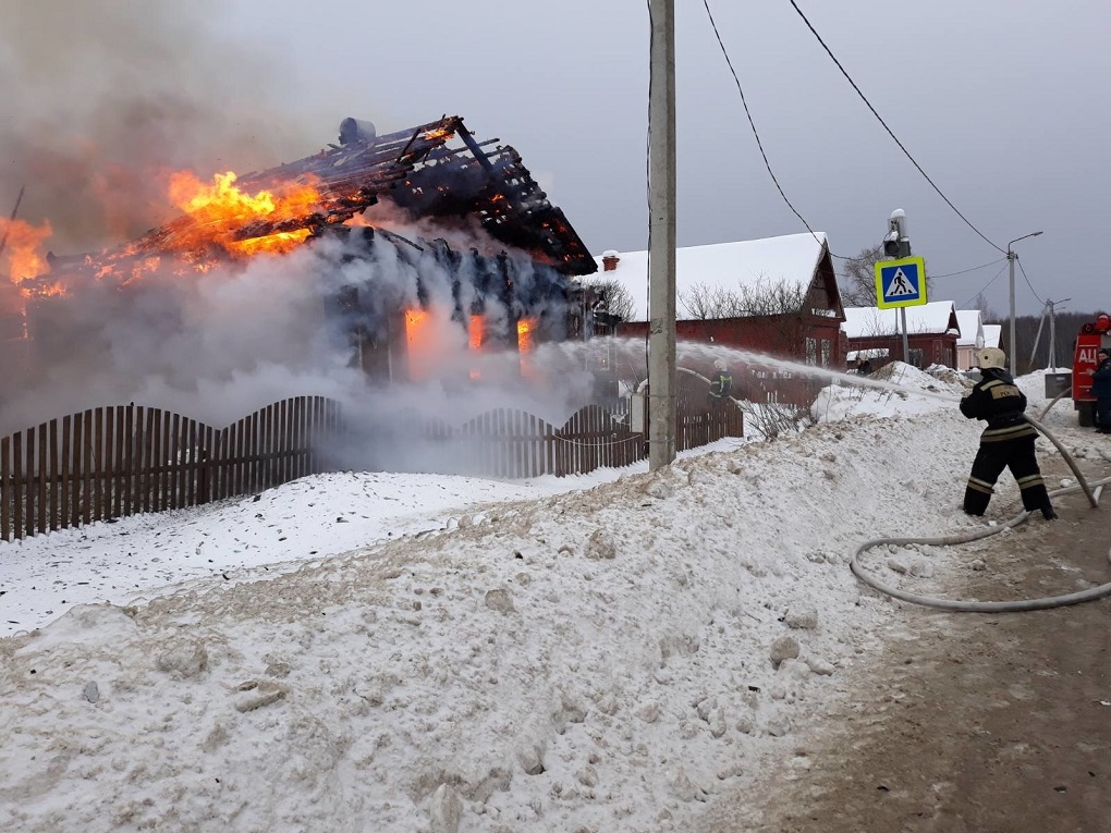 Пожар в деревне