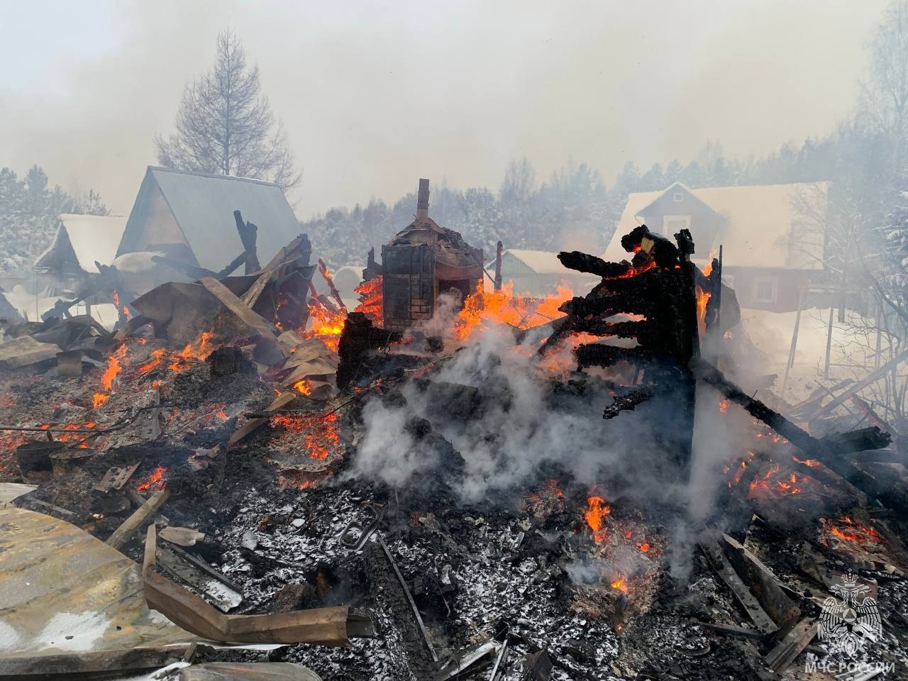 Пожар в СНТ Дубрава-3