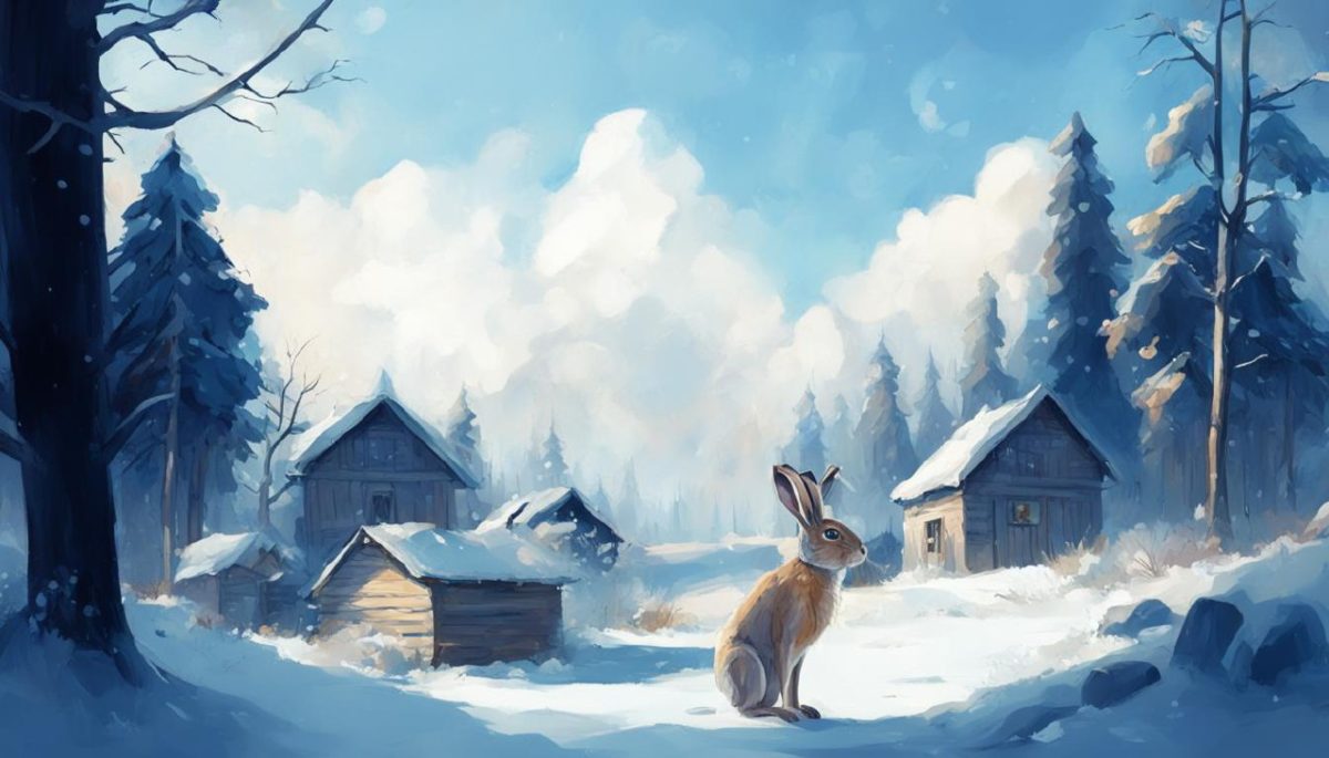 Зима и заяц