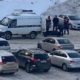 Тело грузят в ритуальную машину