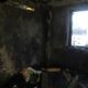 Обгоревшая комната