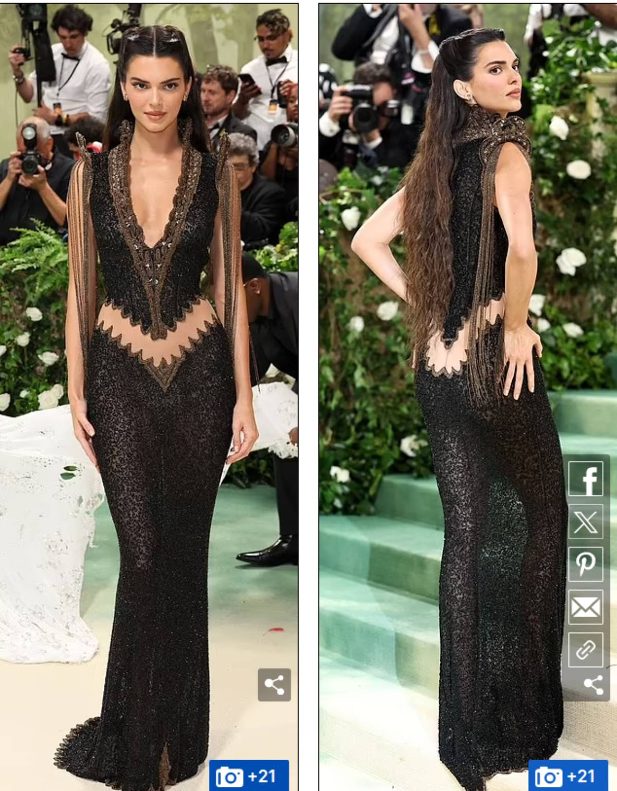Кендалл Дженнер пришла на Met Gala в архивном платье
