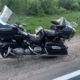 Мотоциклисту сильно повезло