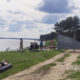 Забор на берегу Рыбинского водохранилища