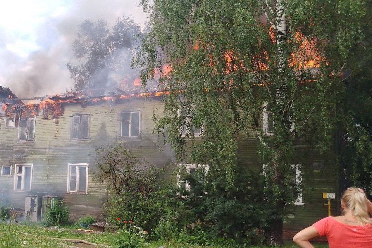 Пожар в Соколе Пожар в Соколе