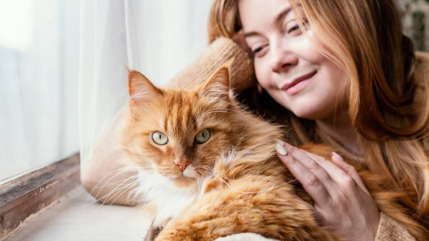 close-up-woman-with-cute-cat_23-2148949415