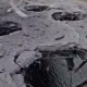 Следы от ракет на мосту