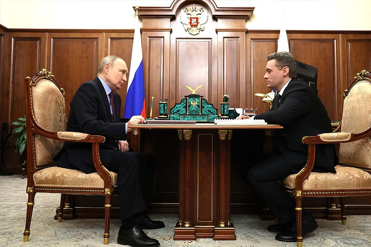 Встреча президента и врио губернатора весной 2024 года Встреча президента и врио губернатора весной 2024 года