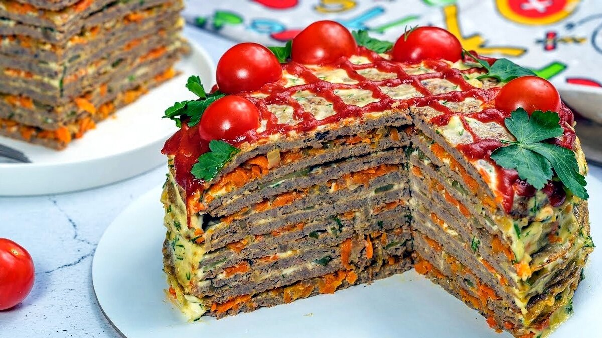 печеночный торт праздничная закуска