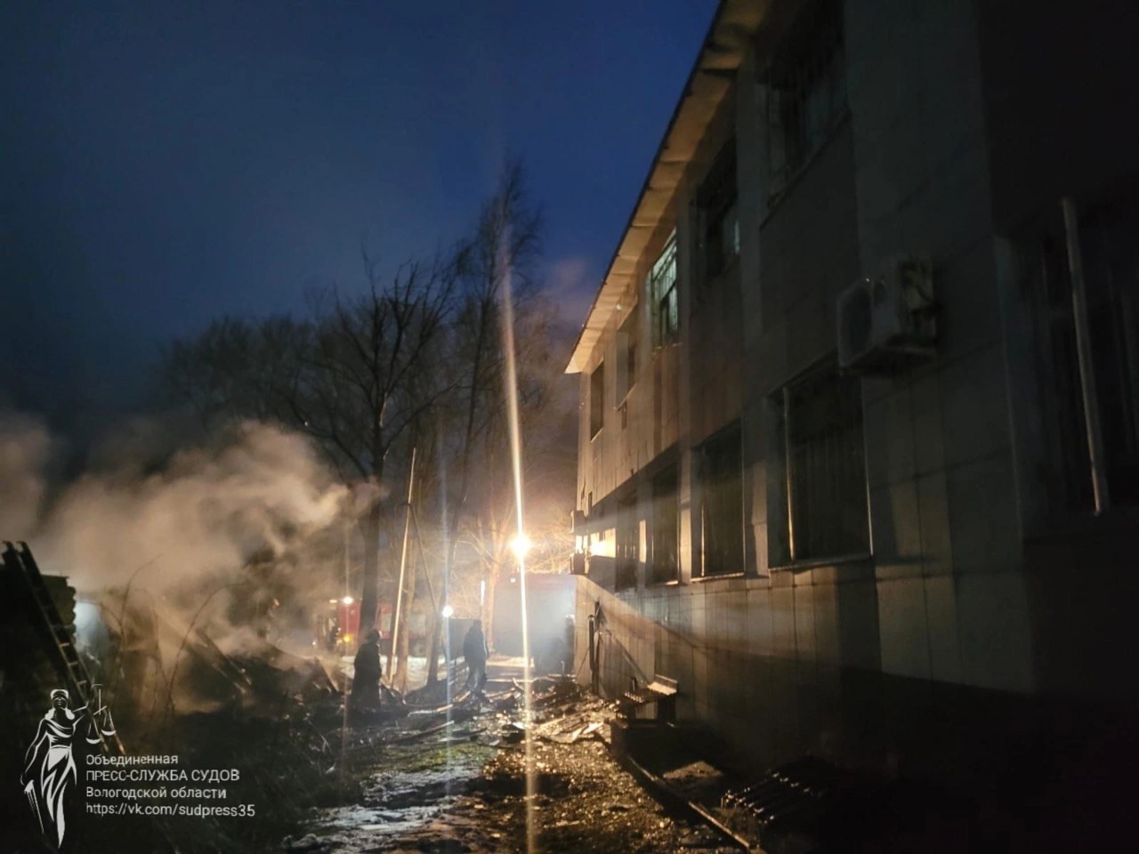 Пожар в Грязовце Пожар в Грязовце