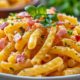 макароны с ветчиной в сырном соусе
