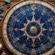 астрологическая карта на столе