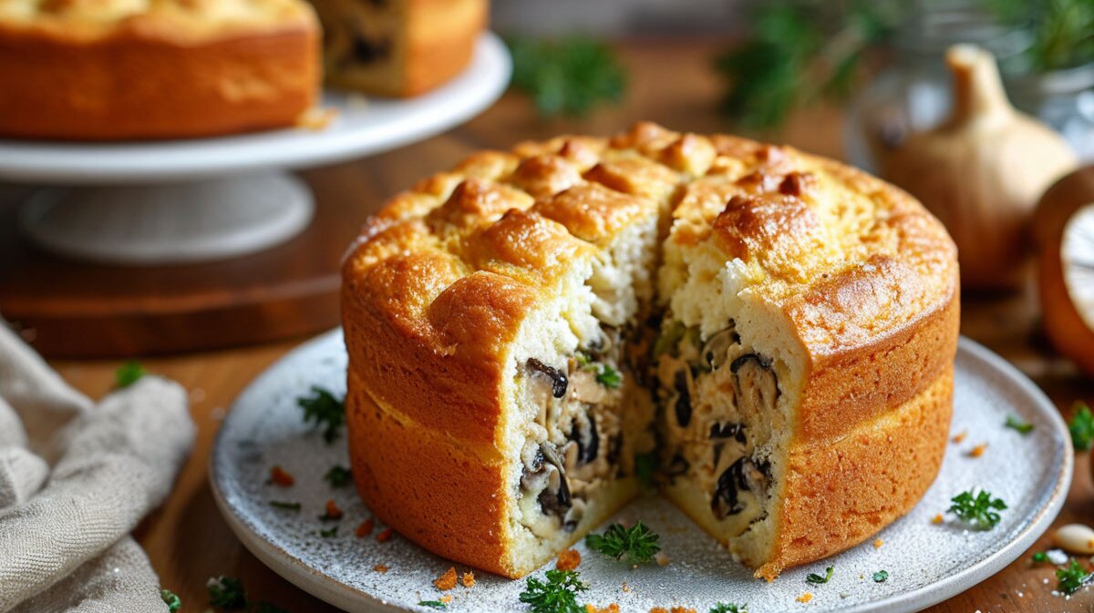 пирог с грибами и картошкой