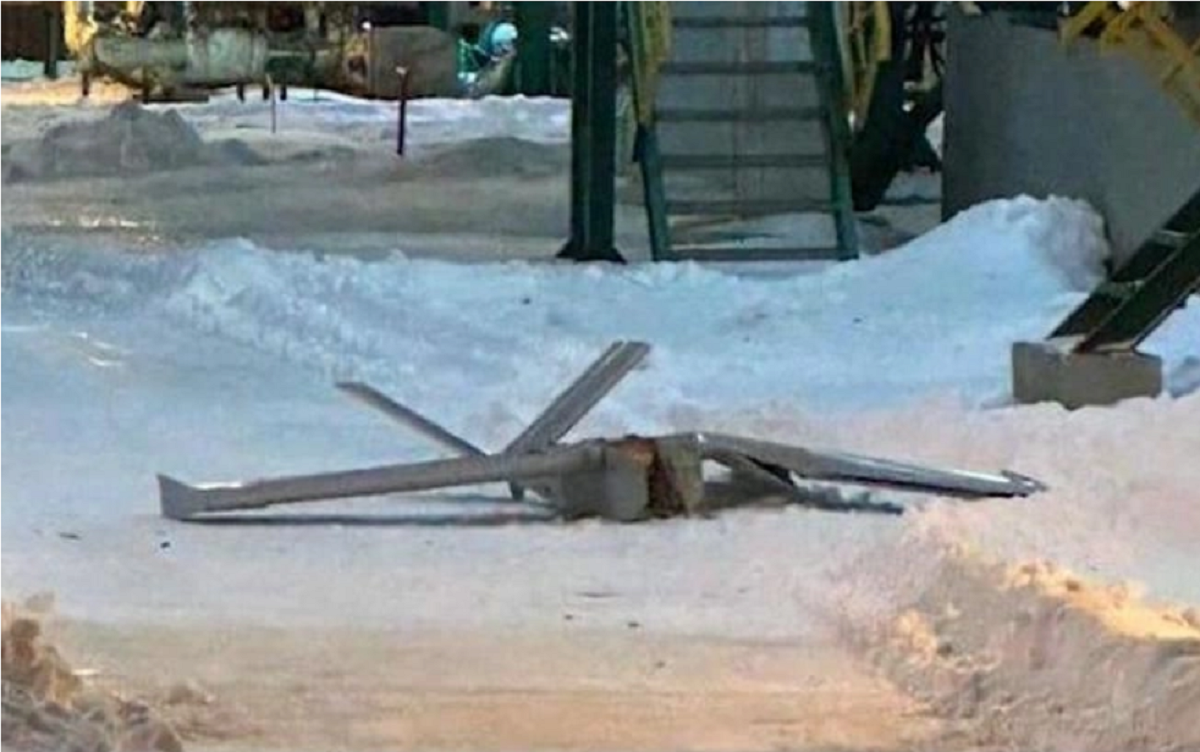 Дрон, сбитый над Ярославлем год назад Дрон, сбитый над Ярославлем год назад